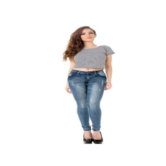 JEANS FOR WOMEN SKINNY STRETCH DENIM SIZE 13 WAIST 32 IN 13-1  WG4874 SZ13 - Picture 1 of 11